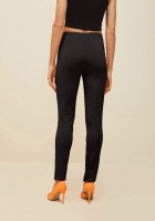 Calça Morena Rosa skinny cos alto com rebite preto