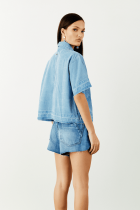 Shorts ALLS curto jeans lav media 