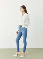 Calça ALLS skinny jeans regina lav blue 