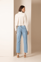 Calça ALLS jeans girlfriend denim 