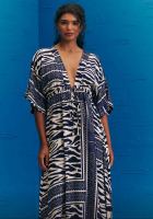 Vestido CaCay max midi com túnel est las cebras