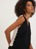 Blusa Cantão color blocking p/b
