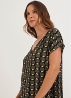 Vestido Cantão longo franja est louis 