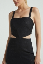 Vestido My Place curto vazado 