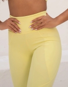 F393-LEGGING COM RECORTES COS ALTO COM BOLSOS, RECORTES EM X