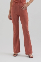 9038382LP01240 - CALCA FLARE SUEDE FERRUGEM 40