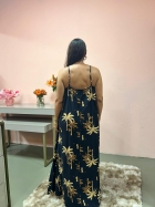 1947 - VESTIDO MIDI - M - BANANEIRA FLO