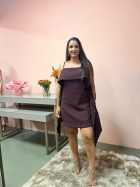 265027- VESTIDO CURTO AMARRACAO ALFAIATARIA