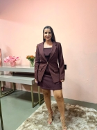 265027- VESTIDO CURTO AMARRACAO ALFAIATARIA