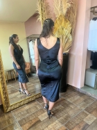 45214 - VESTIDO MIDI VELVERT COM TRANCA NO PEITO