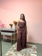 4226G - CALCA PANTALONA - G - VISCOLINHO MARROM