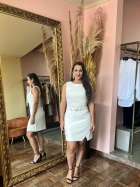 1495209 - VESTIDO TUBINHO COM DETALHE BEGE M