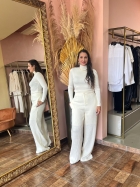 9037399LP40242 - CALCA ANARRUGA OFF-WHITE 42