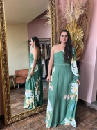 1962 - VESTIDO LONGO - M - MATA VERDE