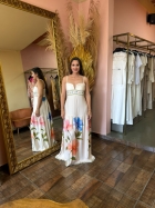 VESTIDO DEC V FLOR ESTAMPADO