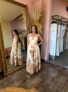 VESTIDO LONGO ALCA ONCA DET BUSTO