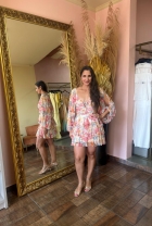 265059 - VESTIDO CURTO MG ABERTA MIX TULE FLORAL