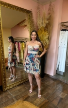 265042 - VESTIDO CURTO RENDAS TULE