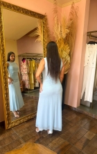 01971 - VESTIDO TULE DRAPEADO