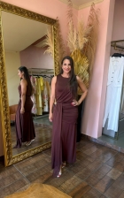 VESTIDO LONGO DET FIVELA