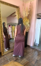 VESTIDO LONGO DET FIVELA
