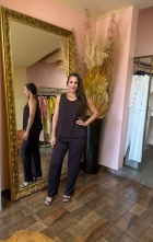 CONJUNTO BLUSA E CALCA